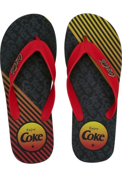 Chinelo Coca Cola Shoes Estampa Vermelho - Marca Coca Cola