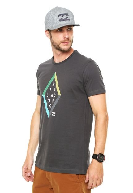 Camiseta Billabong Estampada Cinza - Marca Billabong