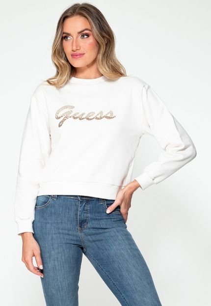 Blusa de Moletom GUESS Bordado - Marca Guess