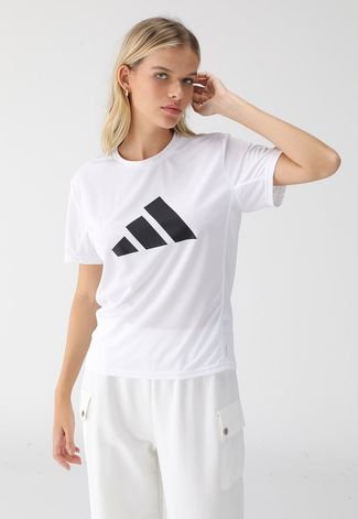 Camiseta adidas Performance 3 Stripes Branca