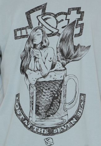 Camiseta ...Lost Mermaid Beer Cinza