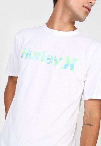 Camiseta Hurley Silk O&O Camo Branca