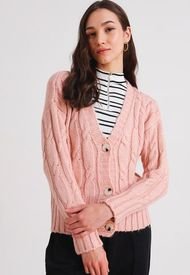 Sweater DeFacto Rosa - Calce Regular