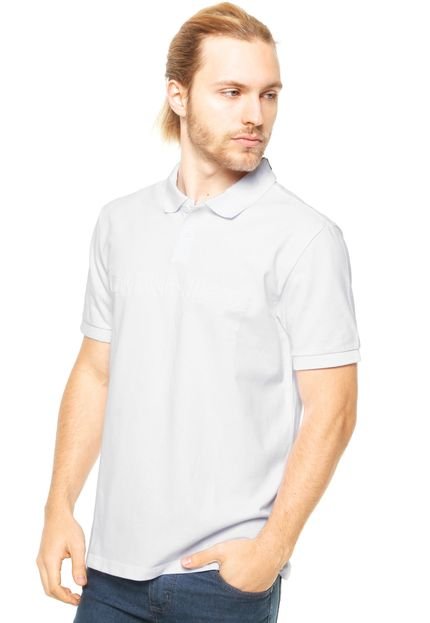 Camisa Polo Calvin Klein Bordado Branca - Marca Calvin Klein