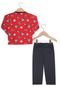 Pijama Kyly Longo Menino Vermelho - Marca Kyly