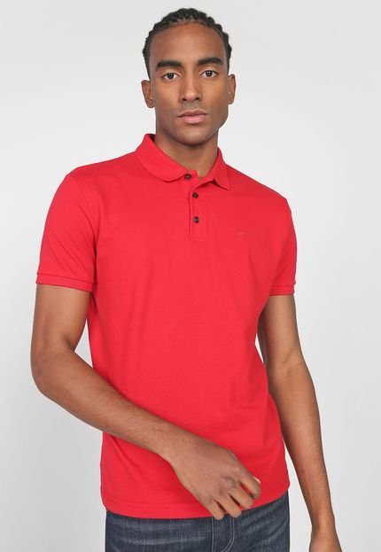Camisa Polo Ellus Reta Bordado Vermelha - Marca Ellus