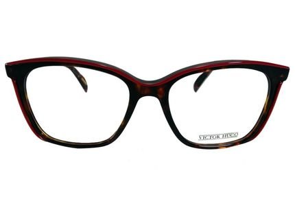 Óculos de Grau Victor Hugo VH1756 0V57/51 Tartaruga/Vermelho - Marca Victor Hugo