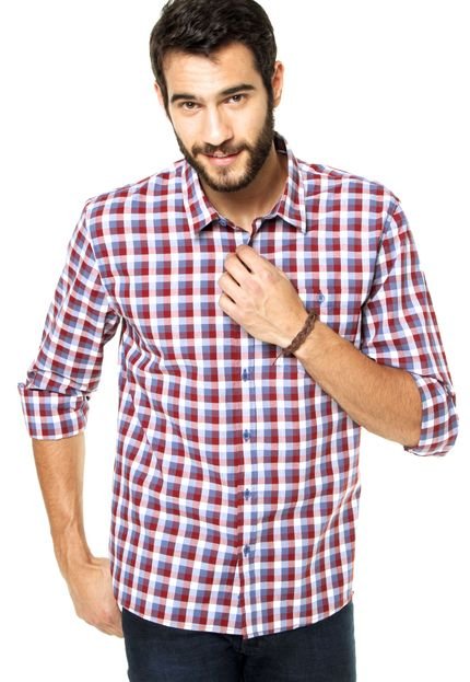 Camisa DAFITI I.D. Duas Cores Xadrez Vermelha - Marca DAFITI I.D.