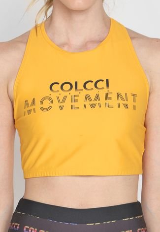 Top Colcci Fitness Movement Amarelo