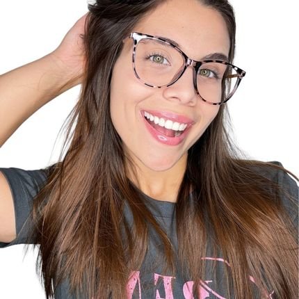 Armação Óculos De Grau Feminina Gatinho Claire Animal Print  - Marca Palas Eyewear