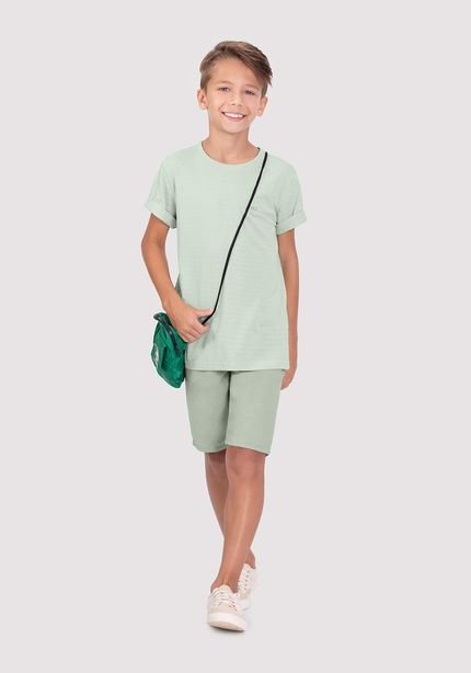 Camiseta Infantil Menino em Malha com Textura - Marca Alakazoo