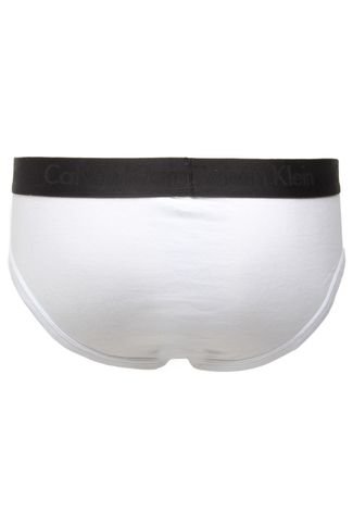 Cueca Calvin Klein Underwear Slip Brief Infinite Branca/Preto