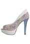 Peep Toe Crysalis Bicolor Off-White - Marca Crysalis