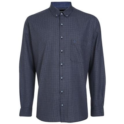 Camisa Dudalina Comfort Fit Xadrez In24 Azul Masculino - Marca Dudalina