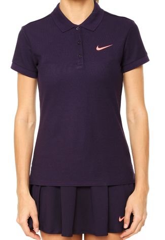 Camisa Polo Nike Baseline Roxa