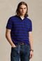 Camisa Polo Polo Ralph Lauren Regular Listrada Azul - Marca Polo Ralph Lauren