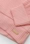Blusa Colorittá Canelada Rosa - Marca Colorittá