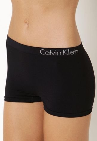 Calcinha Calvin Klein Boyshort Preta - Compre Agora