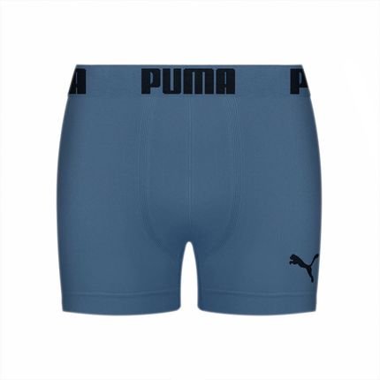 Cueca Boxer Puma Logo Sem Costura Azul - Marca Puma