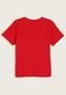 Camiseta Infantil Brandili Lisa Vermelha - Marca Brandili