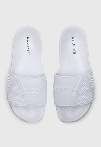 Chinelo Slide Aramis Logo Branco - Marca Aramis