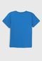 Camiseta Lacoste Kids Infantil Logo Bordado Azul - Marca Lacoste Kids