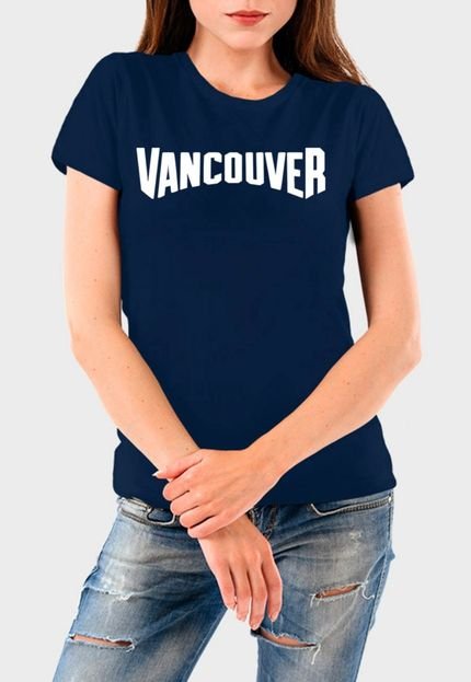 Camiseta Feminina Marinho Vancouver Algodão Premium Benellys - Marca Benellys