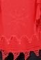 Blusa Facinelli Renda Vermelha - Marca Facinelli