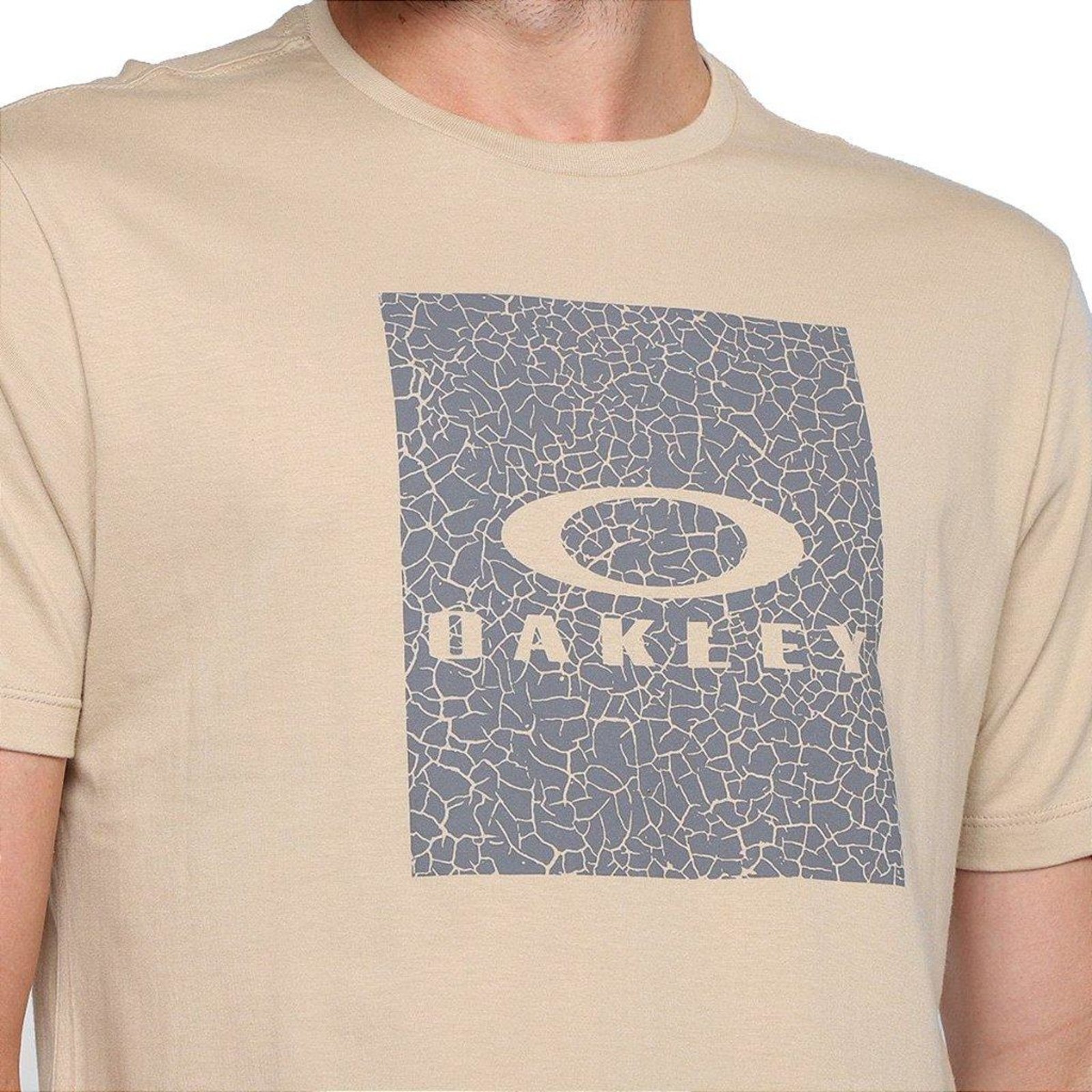 Camiseta Oakley Texture Graphic Tee White - Masculina