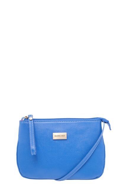 Bolsa Dumond Mini Tiracolo Soft Safiano Azul - Marca Dumond