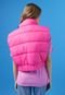 Colete Puffer Only Matelassê Rosa - Marca Only