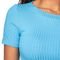 Blusa Feminina Cativa Canelada Decote Canoa Azul - Marca Cativa