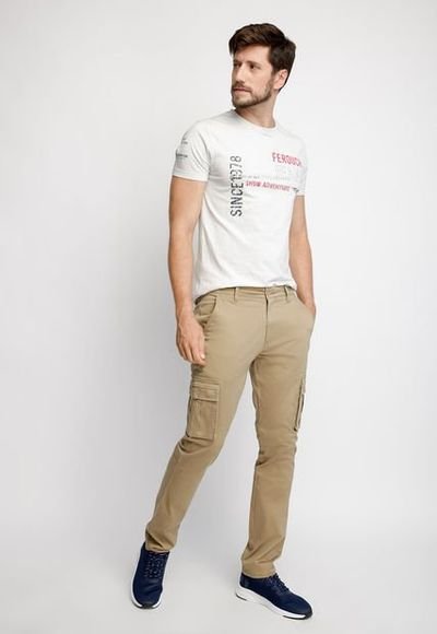 Pantalón Clásico 5 Bolsillos Beige Hombre