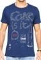 Camiseta Coca-Cola Jeans Estampada Azul - Marca Coca-Cola Jeans