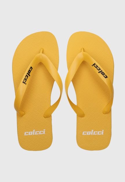 Chinelo Colcci Logo Amarelo - Marca Colcci