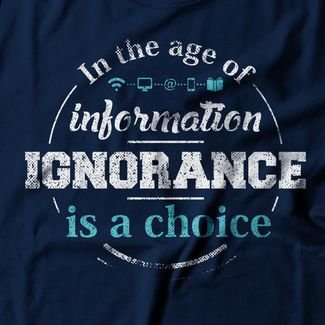 Camiseta Feminina Age Of Information - Azul Marinho