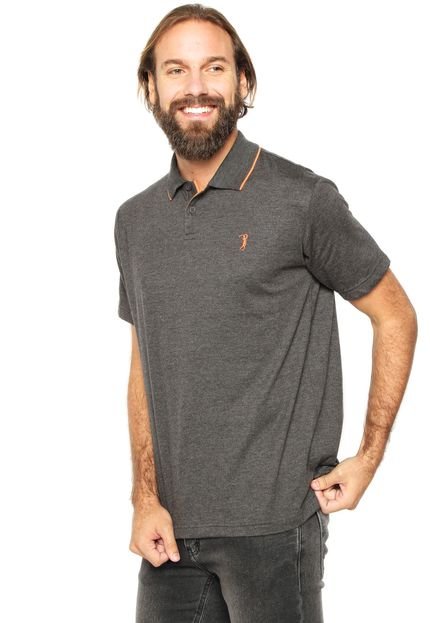 Camisa Polo Aleatory Lisa Cinza - Marca Aleatory