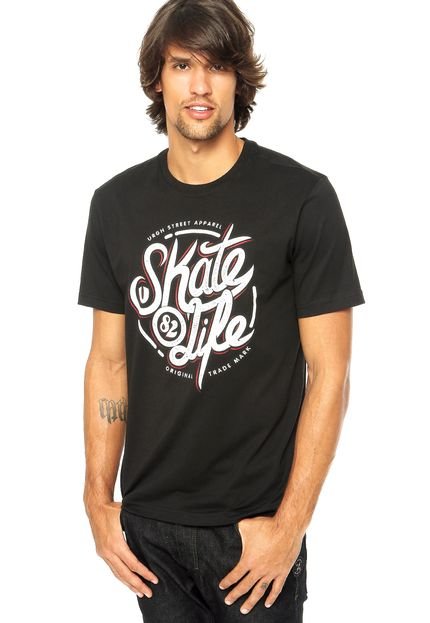 Camiseta Urgh Silk Skate Life Preto - Marca Urgh