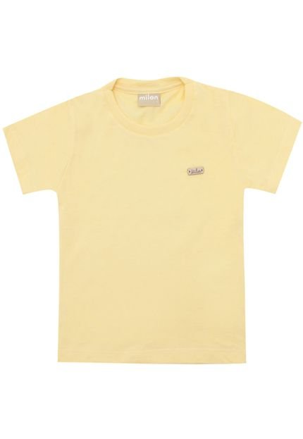 Camiseta Milon Menino Lisa Amarelo - Marca Milon