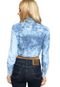 Camisa Jeans Be Free Acid Cropped Azul - Marca Be Free