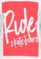 Camiseta Ride Skateboard 35326RC Branca - Marca Ride Skateboard