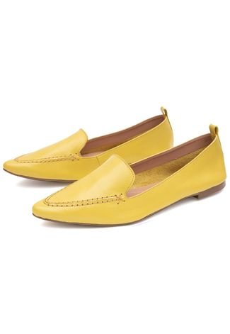 Sapato Mocassim Sapatilha Conforto SB Shoes ref.40100 Amarelo