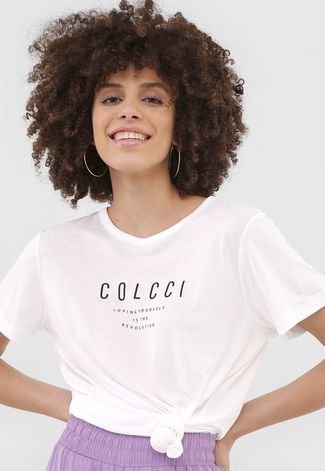 Camiseta Colcci Loving Yourself Off-White