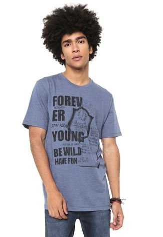 Camiseta Coca-Cola Jeans Forever Young Azul