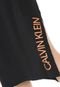 Camisola Calvin Klein Underwear Midi Lettering Preta - Marca Calvin Klein Underwear