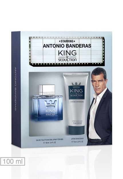 Kit Perfume King of Seduction Antonio Banderas 100ml - Marca Antonio Banderas