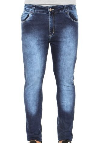 Calça Jeans PRS JEANS & CO Skinny Bolso Celular Azul