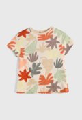 Camiseta Hering Kids Folhagem Bege - Marca Hering Kids