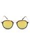 Óculos de Sol Khatto Redondo Tartaruga Marrom/Amarelo - Marca Khatto