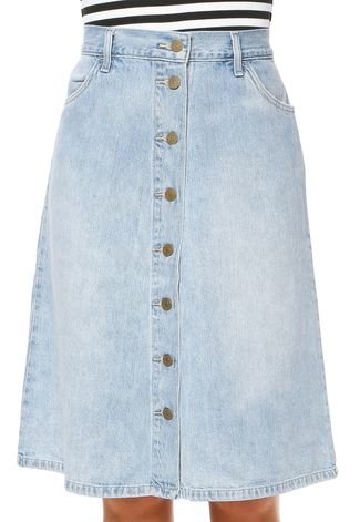 Saia Jeans Levis A-Line Skirt Azul